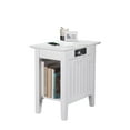thumbnail image 2 of AFI Nantucket Chair Side Table with Charging Station, White, 2 of 5