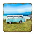 thumbnail image 4 of Nature Wonders 95269C-S4 4 x 4 in. Van Coastal Wooden Cork Coasters Gift - Set of 4, 4 of 4