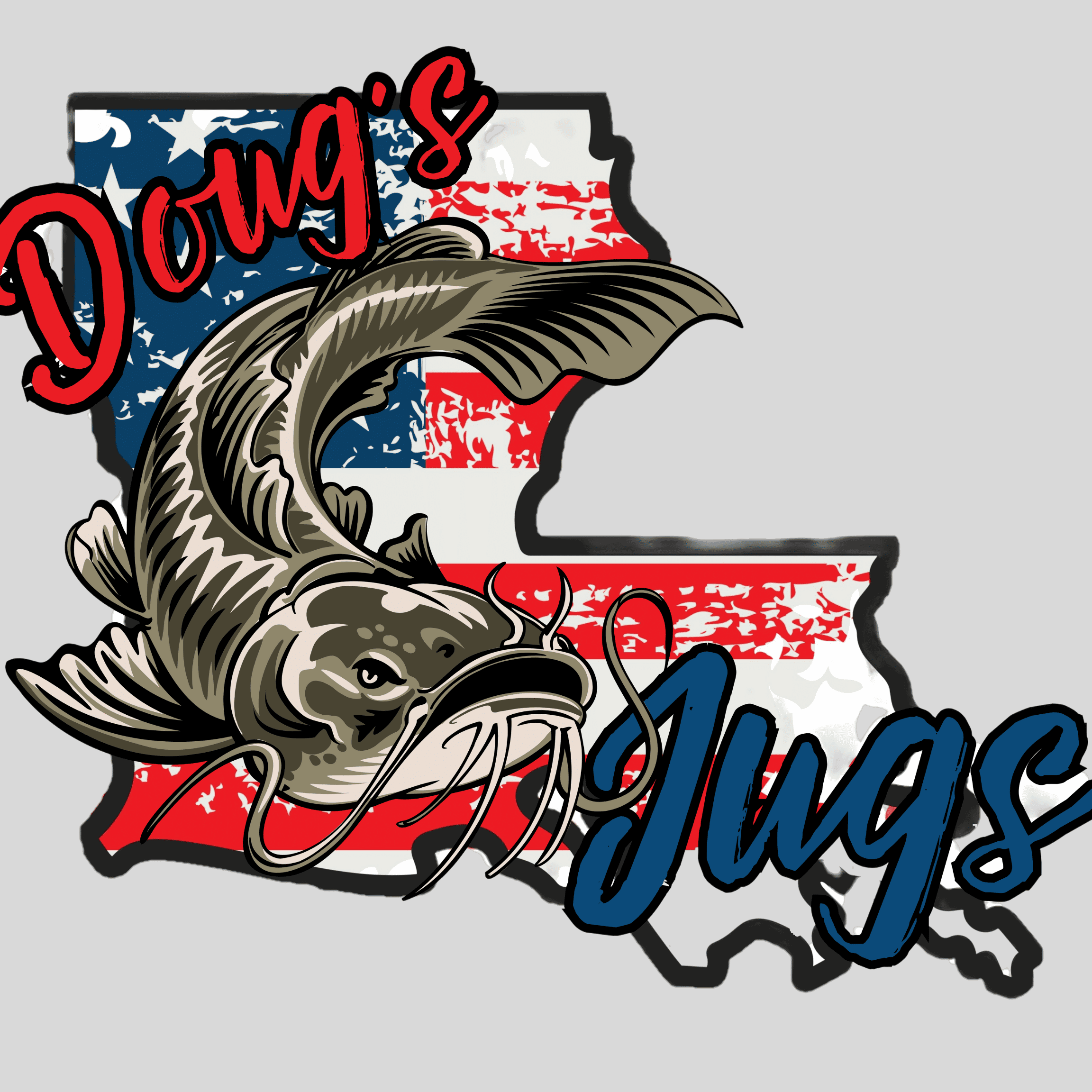 Doug's Jugs - 10 Pack Two Colored Fishing Jugs (Blue and White) 5ft line | Catfish Jugs | Catfish Noodles