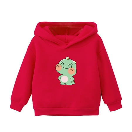 

Hpgjzj Toddler Boys Girls Pullover Fleece Sweatshirt Children Cute Graphic Plus Babies Hooded Top Baby Jackets