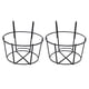 thumbnail image 2 of 2 soportes para macetas colgantes de bonsái, de hierro, con ganchos para casa, oficina y balcón (negro, mediano)., 2 of 7