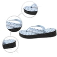 thumbnail image 4 of Yuanlong Women's Thong Sandals Polka Dot Flip Flops Wedge Soft EVA Platform Non Comfort Casual Beach Walking Sandals, 4 of 8