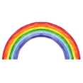 thumbnail image 1 of 1 Set Creative Watercolor Rainbow Wall Sticker Indoor Wall Decor Wall Decal, 1 of 8