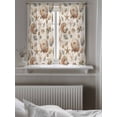thumbnail image 5 of Seashell Coastal Curtains 54 Inch Length, Sheer Curtains for Bedroom Living Room Window Summer Beach Ocean Starfish Burlap Rod Pocket Voile Drapes Kitchen Curtains Small Half Window 42"x54" 2 Panels, 5 of 6