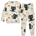 thumbnail image 3 of Boys Pajamas Girls Pajama Cute Cats and Candies Cute Comfortable Cotton Two-piece Pajama Set, 3 of 7