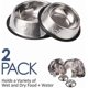 thumbnail image 1 of Metal Cat Food Bowl, Non Slip Stainless Steel Cat Bowl, 1 of 2