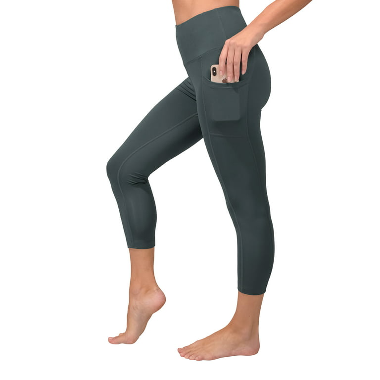 Yogalicious Women's Nude Tech 7/8 High Waist Pocket Legging