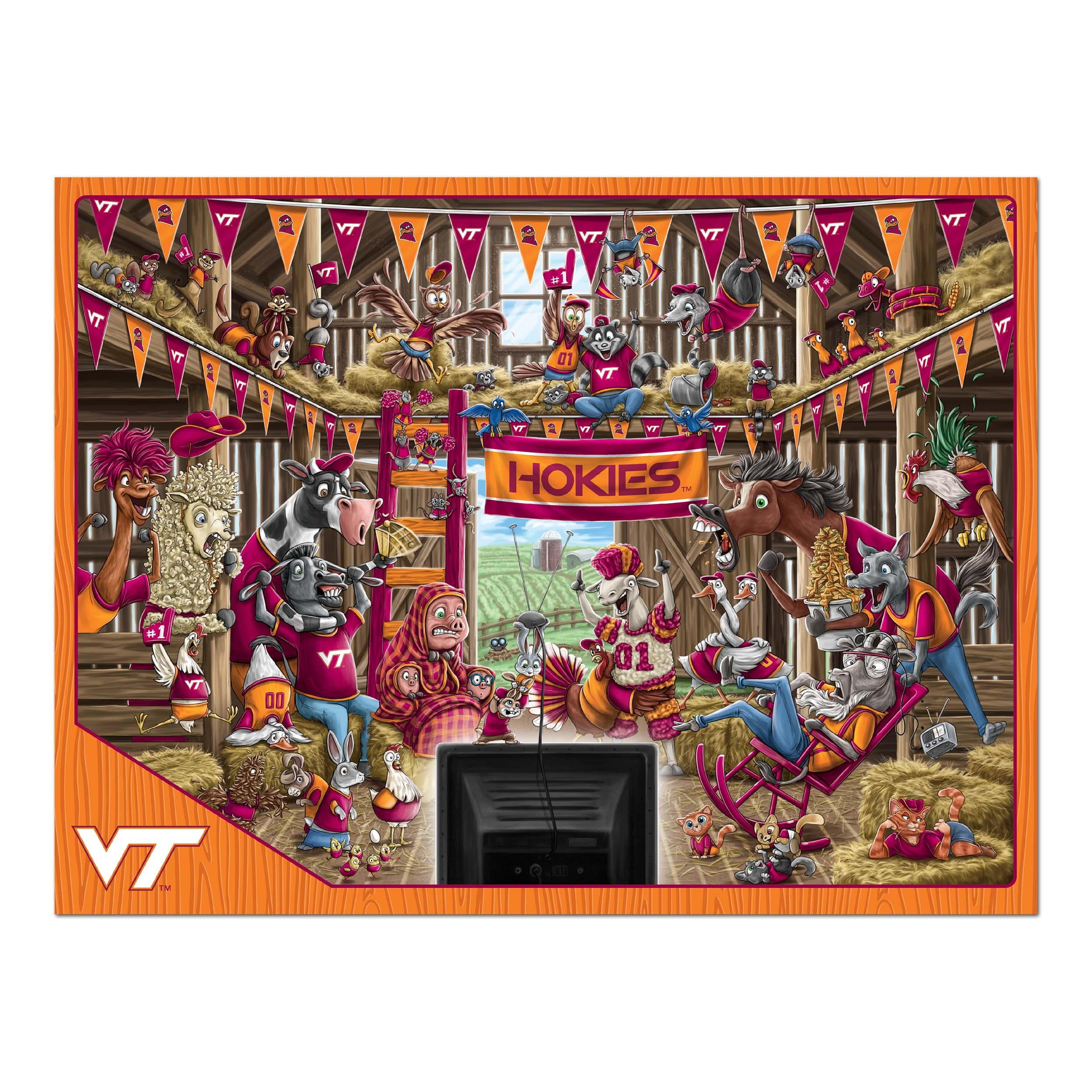 YouTheFan NCAA Virginia Tech Hokies Barnyard Fans Puzzle - 500 Piece