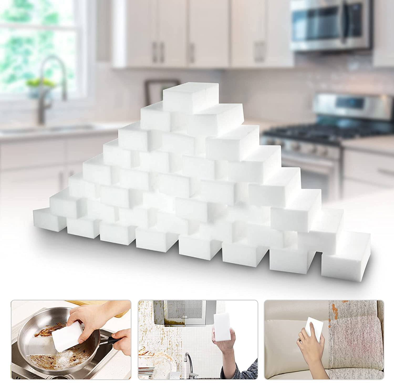 Make your shine with magic eraser kitchen