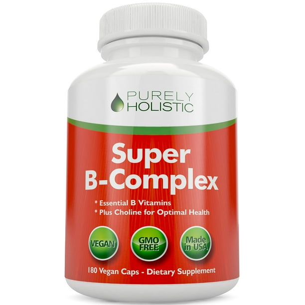 Vitamin B Complex 8 Super B Complex Vitamins with Choline & Inositol