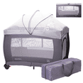 thumbnail image 1 of Cuna Corral para Bebe Aeiou Bc003 con Cambiador Vibrador Mosquitero dark/grey AEIOU cuna corral, 1 of 7