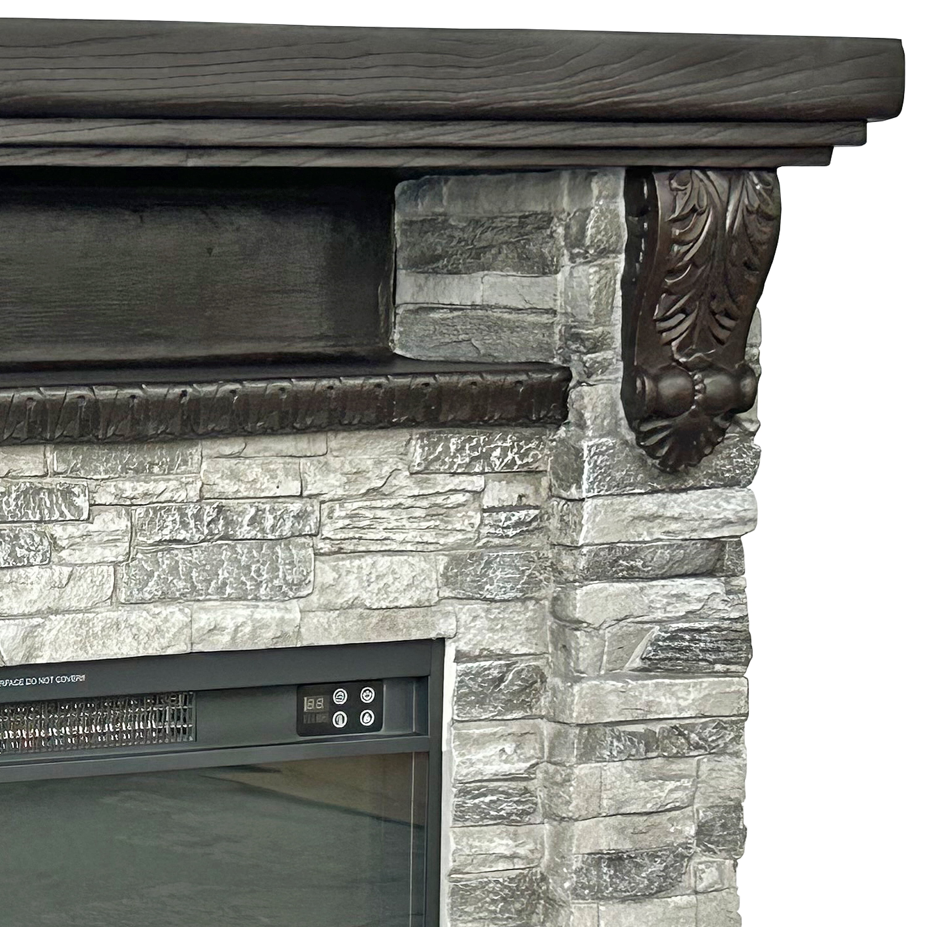 45" Electric Fireplace with 23" Firebox & Remote Control,Grey