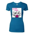 thumbnail image 2 of Marilyn Monroe Being Normal is Boring | Womens Famous People Slim Fit Junior Tee, Turquoise, Large, 2 of 4