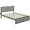 Gray, variant on Bowery Hill Farmhouse Solid Wood Queen Bed w/ Footboard & USB Charger in White