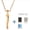 Golden, variant on Retractable Necklace Sword Shaped Breathing Tool 2 In 1 Stress Relief Necklace Portable Calming Device Reusable Metal Fashion Accessory For Anxiety Relaxation On The Go