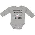 thumbnail image 3 of Inktastic Grandma and Grandpas Favorite- Heart Grandchild Boys or Girls Long Sleeve Baby Bodysuit, 3 of 5