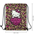 thumbnail image 3 of Hello Kitty Drawstring Backpack Water Resistant String Bag Sackpack Cinch for Sports, Gym, Travel, Swimming, Yoga, Beach, 3 of 7