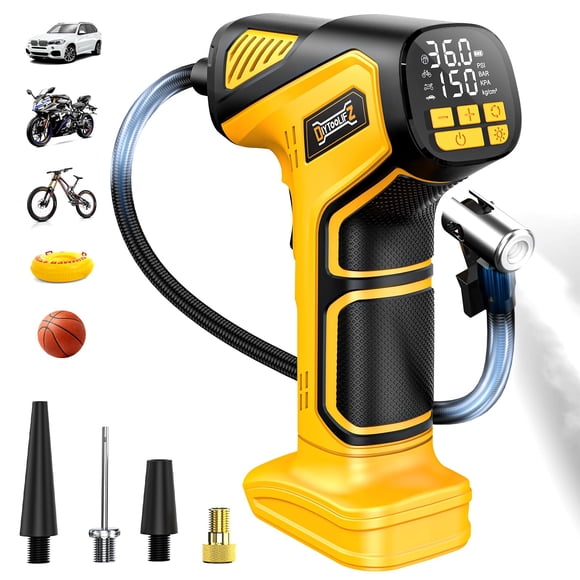 Compresor de aire portátil con inflador de neumáticos, 150 psi, 20 V, Dewalt