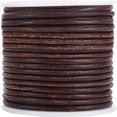 thumbnail image 1 of HAOAN 1Roll 21.9 Yards Genuine Round Leather String Cord 3mm Rope for Saddle Brown Leather String Cord for Making Necklaces Bracelets Braiding Wraps Crafts and Hobby Projects, 1 of 7