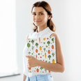 thumbnail image 6 of FORMRS 3 Ring Binder with Pockets 1.5" D-Rings Clip Board 200 Sheets Capacity, Green Cute Vegetables, 6 of 8