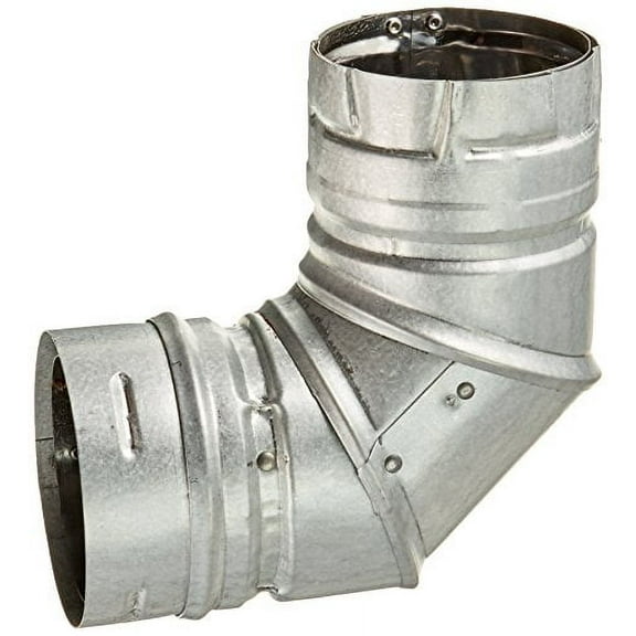M&G DuraVent DURAVENT 3PVL-E90R 3" Vent 90 Degree Elbow, No Size, Silver
