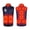 B_ Navy, variant on Unisex Stand Collar Zip Thermal Padded Vest, Nine Warm Zones Cartoon Ghost Graphic, Heat Retain Layer for Woodland Hikes Black S