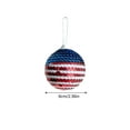 thumbnail image 2 of Independence Day Sequin Ball Pendant, Decorative Foam Sphere for Holiday Decoration, Perfect for Memorial Day, Veterans Day, Labor Day, and Festive Events, 2 of 2