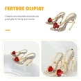 thumbnail image 2 of MLINS  Rhinestone Brooches Wedding Decoration High Heels Beautiful Appearance, 2 of 8