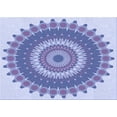 thumbnail image 1 of Ahgly Company Machine Washable Indoor Rectangle Transitional Periwinkle Purple Area Rugs, 7' x 10', 1 of 1