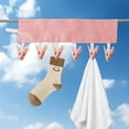 thumbnail image 5 of Portable Fabric Clothes Hanger - Foldable Travel Clothes Drying Clip for Socks, Hats & Wardrobe Storage, Solid Color Design for Business Trips & Home Use, 5 of 5
