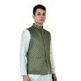 thumbnail image 1 of Sonakshi Fashion Men's Waistcoat Jacquard Festive Brocade Nehru Jacket Bandhgala, 1 of 6