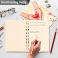 thumbnail image 5 of Hands Flowers Hearts Ring Binder Notebook Journey Note Diary College Ruled Spiral Notebook Study Loose Leaf Paper A5 60 Pages, 5 of 8