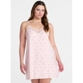 thumbnail image 2 of Joyspun Women’s Dreamy Soft Collection Lace Front Knit Chemise, Sizes XS-3X, 2 of 6