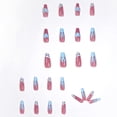 thumbnail image 3 of Blue Flame Nail Art Patch Fake Nails, 3 of 4