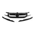 thumbnail image 5 of Front Grille Grill for Honda Civic Coupe Sedan Type-R Style Glossy Black Trim, 5 of 7