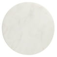 thumbnail image 5 of Kate and Laurel Zia Modern Marble Drink Table, 9 x 9 x 23, White and Gold, Decorative Pedestal Table for Display and Storage, 5 of 9