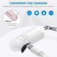 thumbnail image 3 of Personal Safety Alarm for Women - 130DB Safe Sound Personal Alarm - Personal Security Alarm Keychain with LED Lights- Black&White, 3 of 4