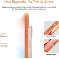 thumbnail image 5 of Liquid Silicone Case for iPhone 13 (6.1''), [Scratch-Resistant, Anti-Fingerprint, Shockproof] Protective Slim Fit Phone Case, 4-Layer Cover with Microfiber Lining, Silky-Soft Touch, Orange, 5 of 7