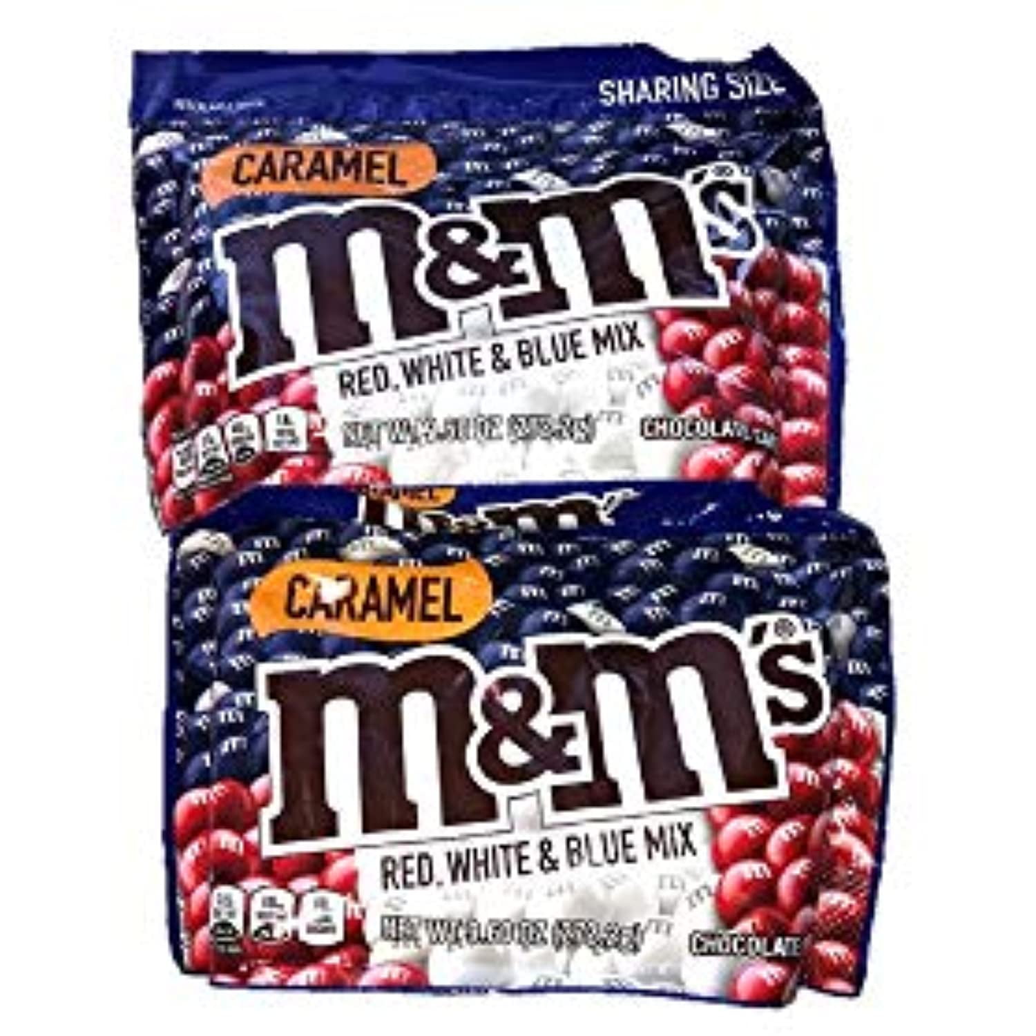 M&M's Chocolate Candies, Red, White & Blue Mix, Peanut Butter, Party Size  34 Oz, Chocolate Candy
