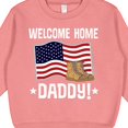 thumbnail image 3 of Inktastic Military Dad Welcome Home USA Flag Toddler Sweatshirt, 3 of 4