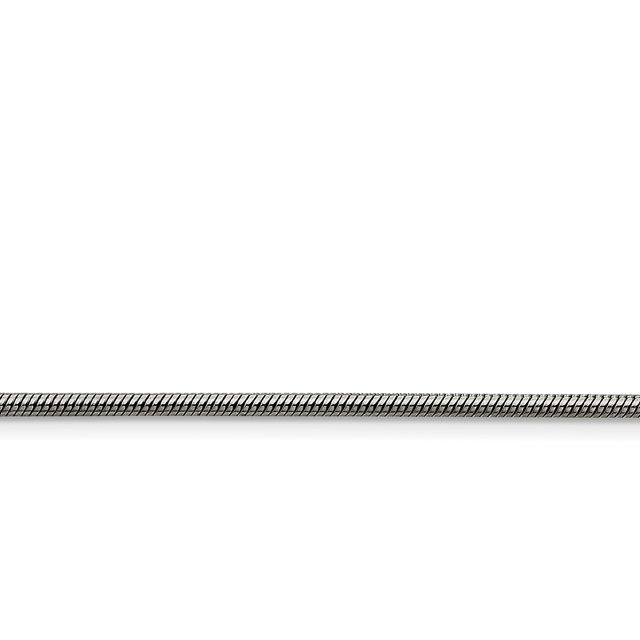 Stainless Steel 2.4mm 22 Inch Cubetto Omega Snake Chain Necklace Pendant Charm Round