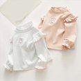thumbnail image 7 of Toddler Girls T-Shirts Long Sleeve Shirts with Ruffle Fall Winter Cute Tops Crew Neck Shirts for Girls 6 12 18 24 Months 3T 4T 5T 6T Kids Basic Tee, 7 of 7