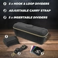 thumbnail image 4 of CASEMATIX Card Case Holder for Trading Cards with Removable Dividers - 1000 Card Game Case Playing Card Storage for Unsleeved Cards and Deck Boxes, 4 of 7