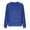 Blue, variant on Women's Plus Size Crewneck Hoodless Sweatshirt - Long Sleeve with Pocket Pullover For Winter Everyday Wear, St. Pa's Holiday Sweatshirt,Size:XXL
