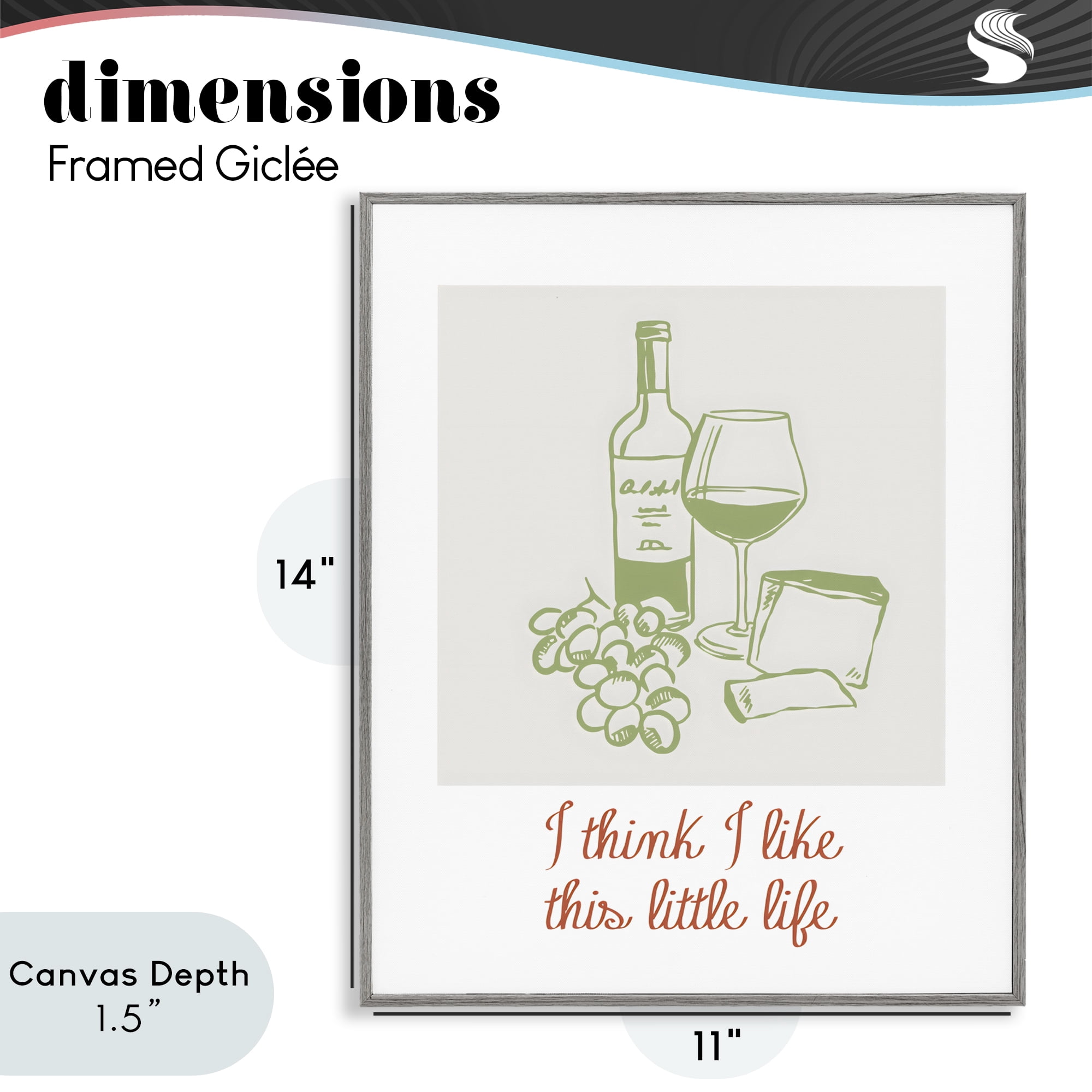Stupell Industries I Think I Like This Little Life Gray Framed Giclee Art, design by The Prints Vibe