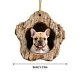 thumbnail image 2 of Lilgiuy Forest Animal Christmas Tree Ornaments, 2D Christmas Dog Pattern Acrylic Ornament, Forest Decorations Dog Seasonal Decor, Keepsake Gifts for Dog Lovers (3.15"), 2 of 5