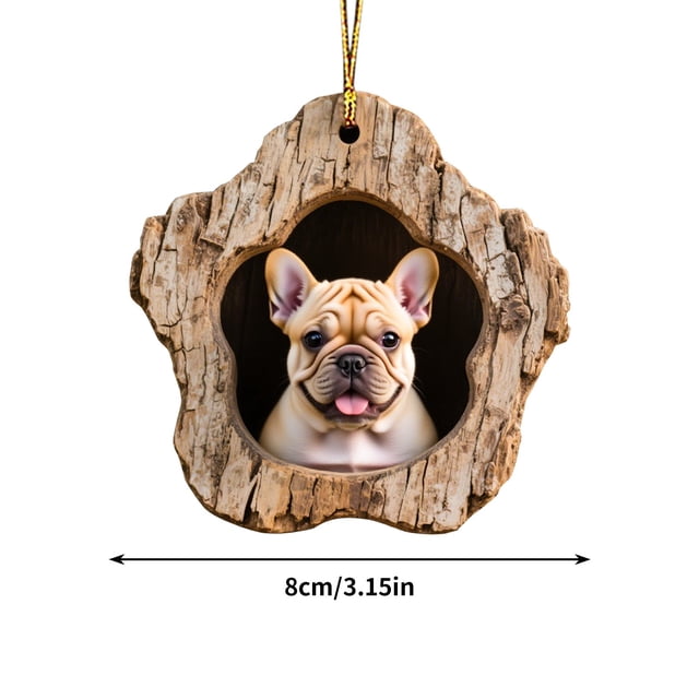 Christmas Tree Decorations,Festive Tree Hole Pendant Acrylic Decoration for Home Holiday Display