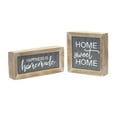thumbnail image 1 of Home Sign (Set of 2) 7.5"L x 3.5"H, 5.25"L x 5.25"H Resin, 1 of 1