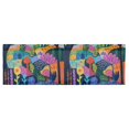 thumbnail image 6 of Yayeee Kitchen Valance Rod Pocket 54" x 18" Living Room Window Curtain, Art Plants, 6 of 6