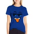 thumbnail image 2 of Playful Tongue Out Face T-Shirt with Cool Shades, 2 of 9